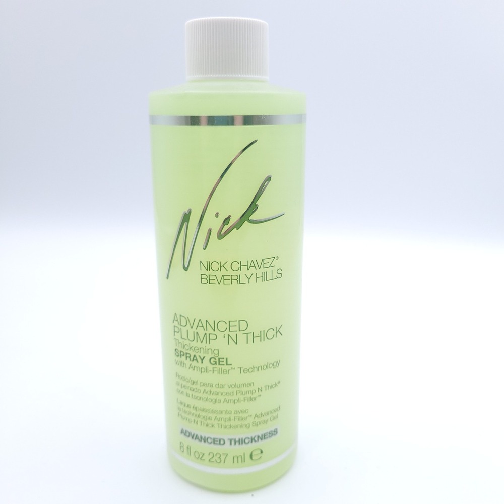 Nick Chavez Beverly Hills Advanced Plump N Thick Thickening Spray Gel 8 oz NEW